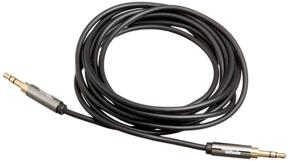 AmazonBasics 3.5mm Male to Male Stereo Audio Cable - 4 Feet (1.2 Meters) N5