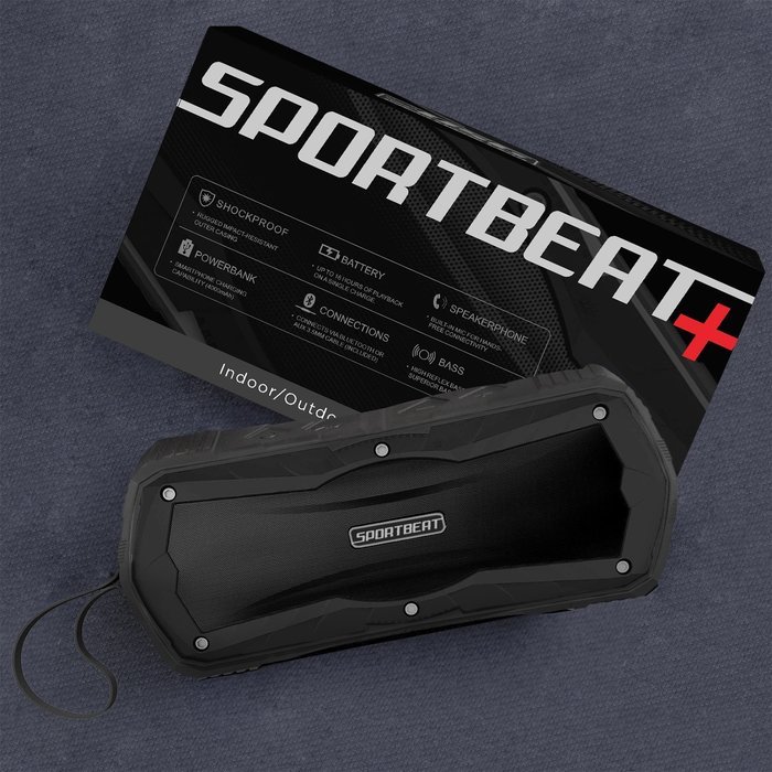 (**New Release**) Indoor/Outdoor SportBeat✚ Wireless Bluetooth Speaker (High-Performance ClearSound&sup2; Technology) N6