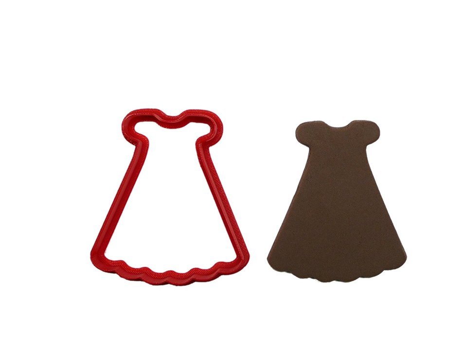 Ruffled Dress Cookie Cutter