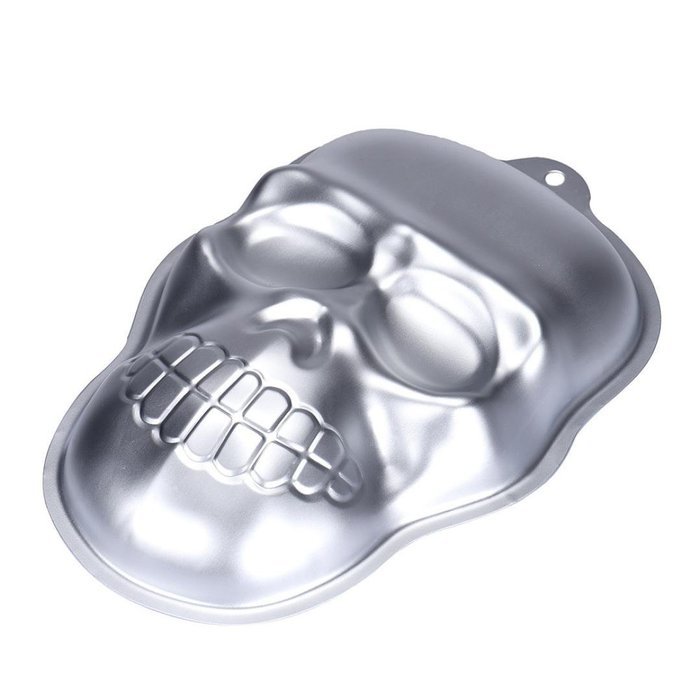 Euone Metal Skull Cake Cookie Jelly Halloween Baking Mold Mould Kitchen Craft N3