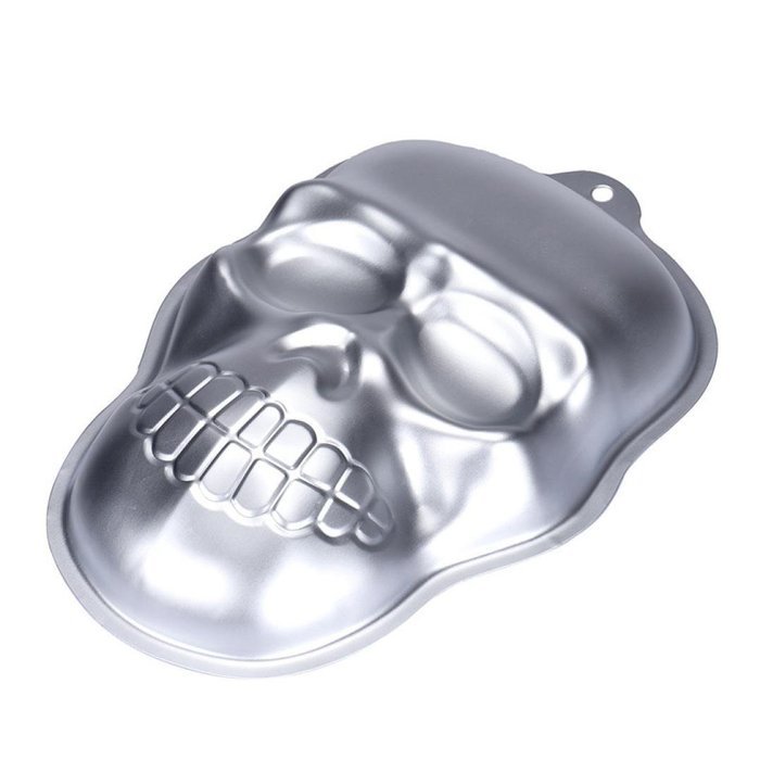 Euone Metal Skull Cake Cookie Jelly Halloween Baking Mold Mould Kitchen Craft N5