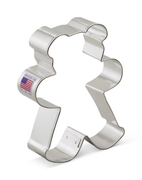Ann Clark Teddy Bear Cookie Cutter - 4.25 Inches - Tin Plated Steel