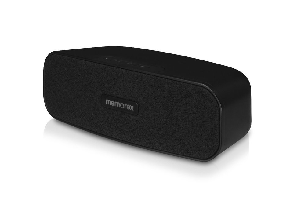 Memorex MW212RC Portable Compact Wireless Bluetooth Speaker Rechargeable Battery Full Stereo Sound & Aux-in Input...