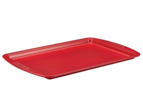 Silverstone 10x15-in. Ceramic Nonstick Baking Sheet, Red free image ...