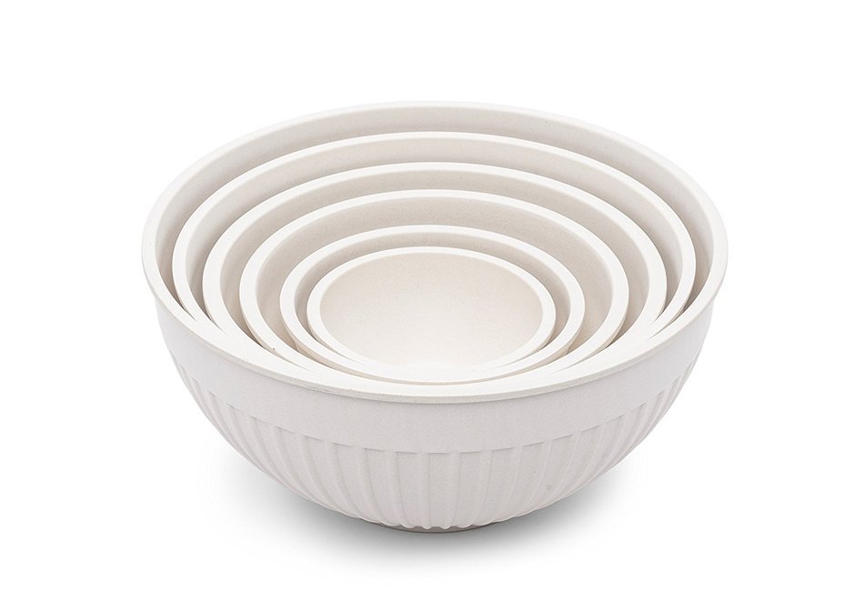 Bamboozle Nested Bamboo Mixing Bowls - Set of 6