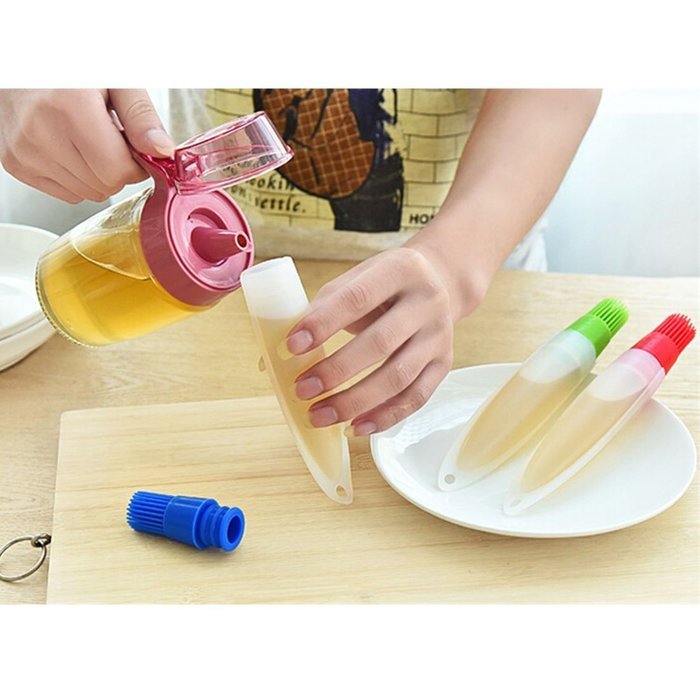 Silicone Baking Brushs Liquid Oil Pen Cake Butter Bread Pastry Brush Baking Tool Bbq Utensil Basting Brush Random... N5