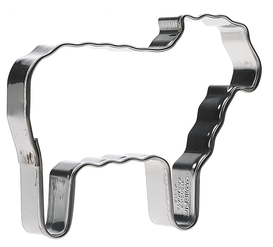 SVEICO 939351-1 Lamb Shaped Cookie Cutter, 9cm