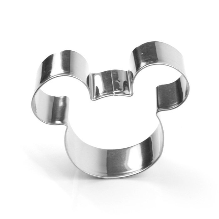 Mickey Mouse Cookie Cutter - Stainless Steel, 3.5inch, for Anniversary Birthday Christmas New Year Party