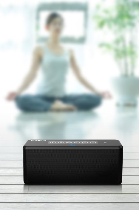 FRiEQ&reg; 12W Portable Smart NFC Wireless Bluetooth v4.0 Speaker (Two Large 40MM 6W Drivers) with Touch Control Function... N6