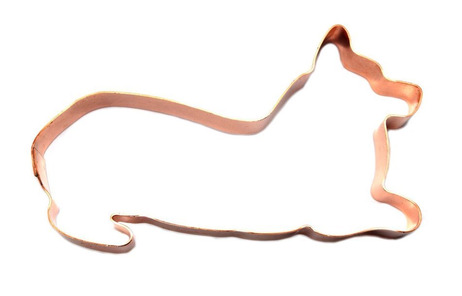Playful Resting Welsh Corgi Dog Cookie Cutter