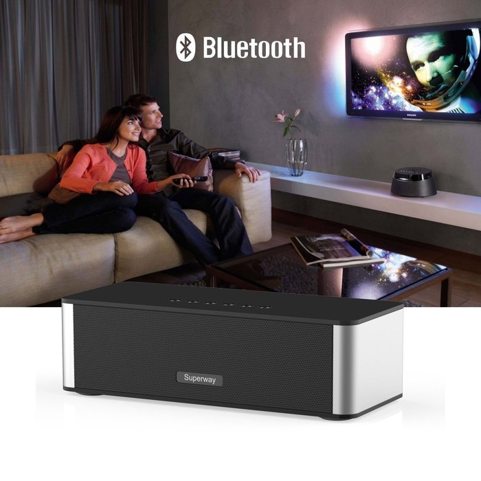 Portable Bluetooth Speaker, Superway Hi-Fi Premium Sound Quality Wireless Music Speaker 10W with Enhanced Bass... N7
