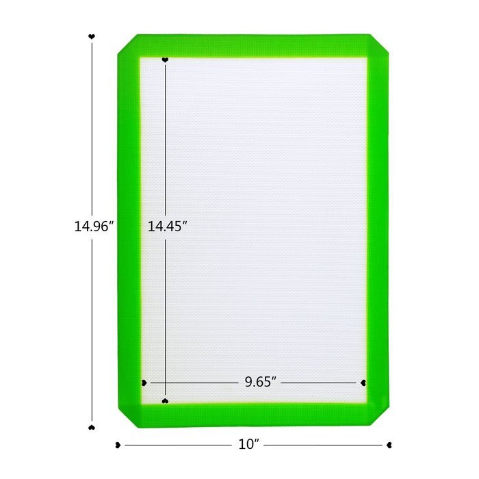 Kicode - 2x Silicone Baking Mat - Healthy Cooking - Food-Safe Certified - Oven Tray Liners and Cookie Sheets -... N19