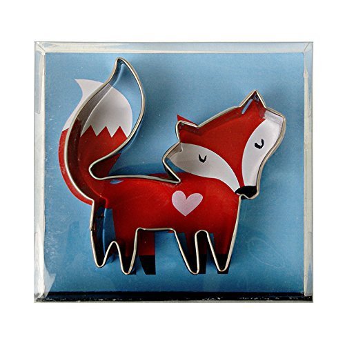 Meri Meri Fox Cookie Cutter, Metal 1" x 3"
