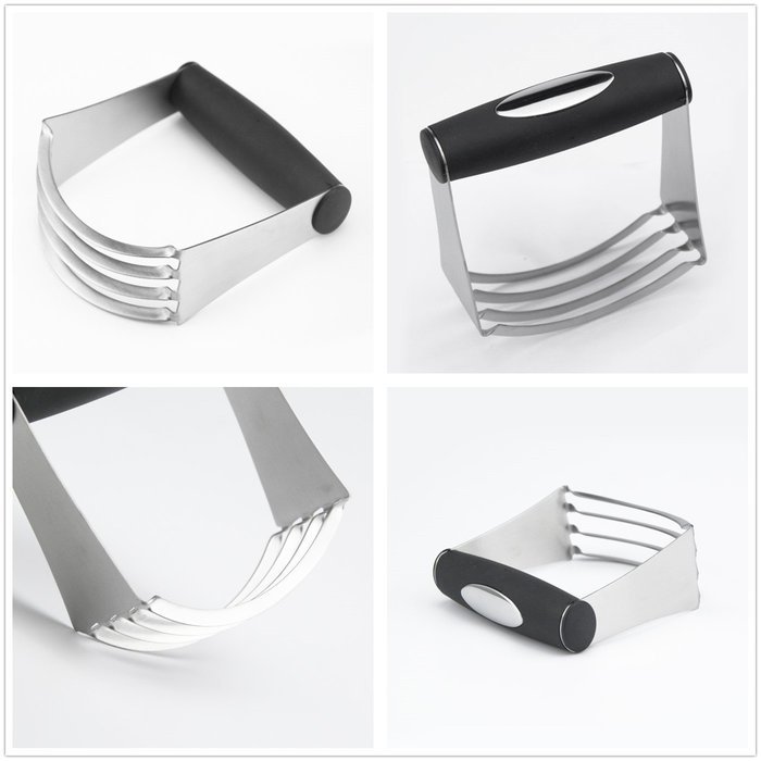 BakeWarePlus Pastry Cutter Stainless Steel Professional Baking Dough Blender N3