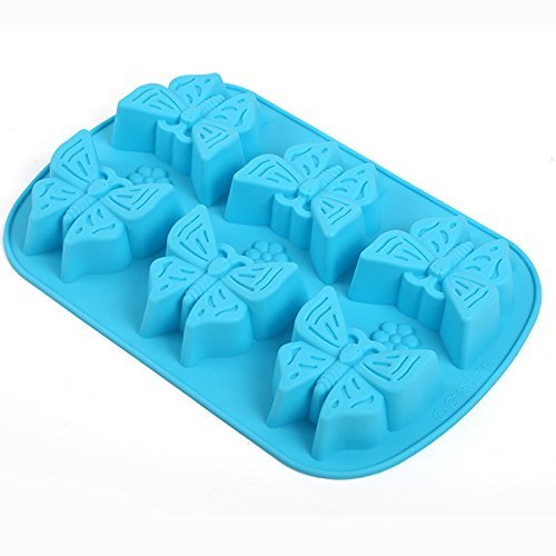 Always Your Chef 6-Cavity Silicone Cupcake Baking Cups Handmade Soap Molds, Candy Molds & Chocolates Molds & Ice...