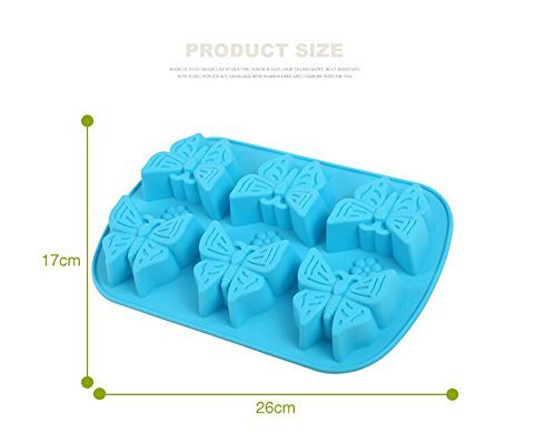 Always Your Chef 6-Cavity Silicone Cupcake Baking Cups Handmade Soap Molds, Candy Molds & Chocolates Molds & Ice... N2