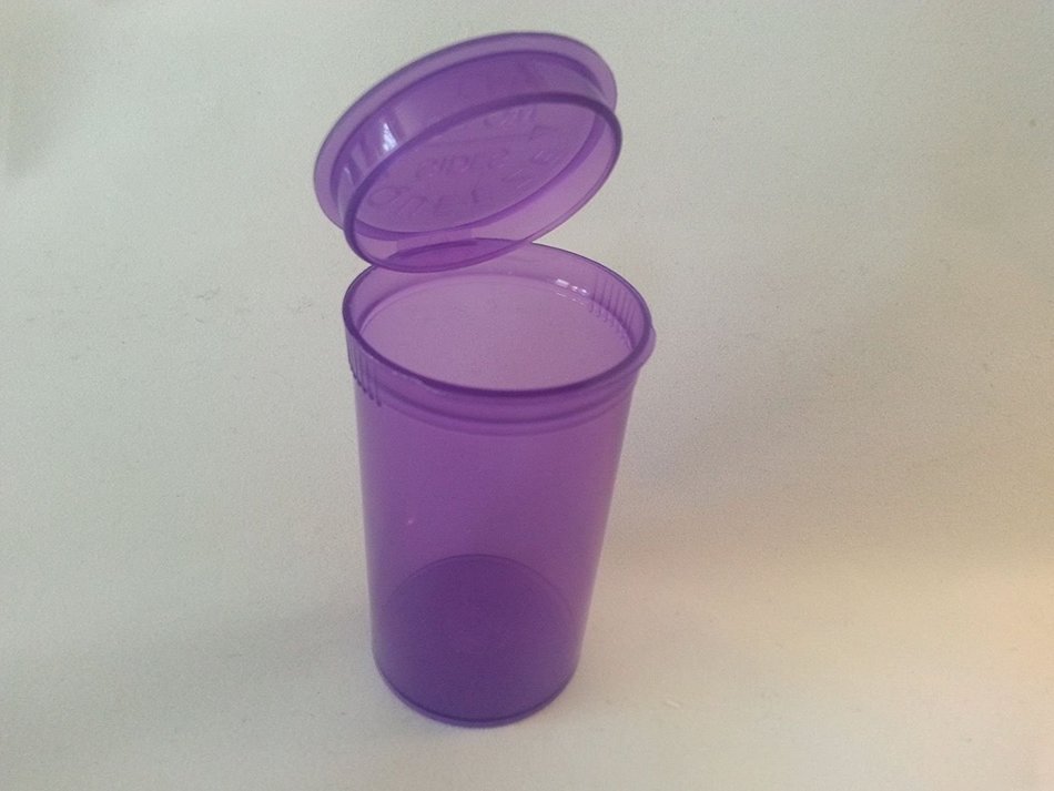 10 Pack Multicolor 19 Dram Pop Top Bottle- Vial Medical Herb Pill Box Containers N2