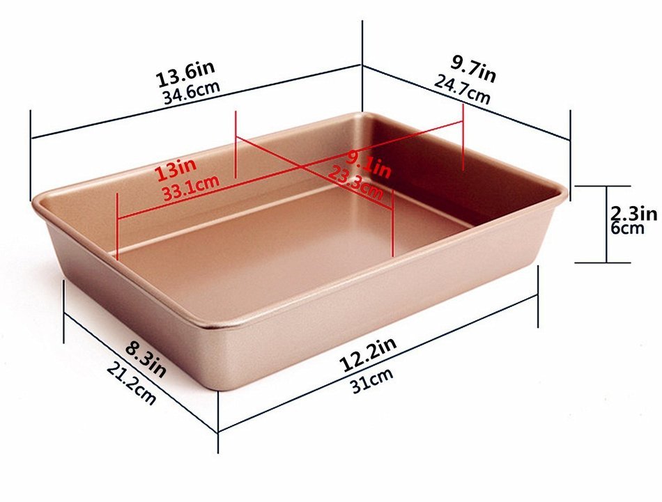 N J Z Y 13-Inch Chef's Classic Nonstick Bakeware Cake Pan N3