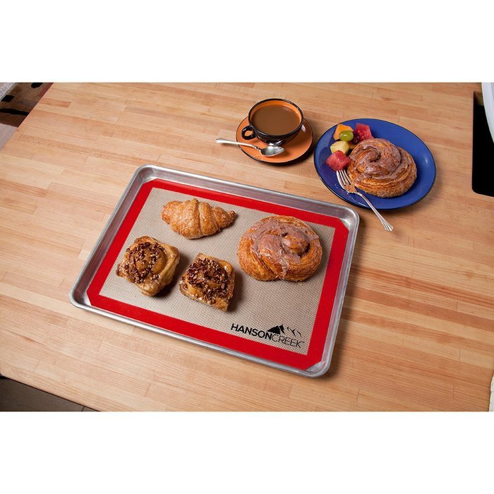 Silicone Baking Mat and Basting Brush Set, Half Size Non-Stick N7