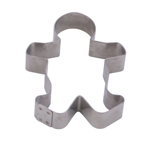 MIU France Stainless Steel Gingerbread Man Shape Cookie Cutter, 5-Inches