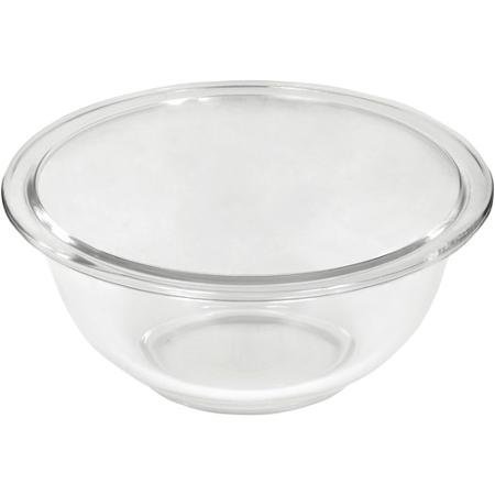 1-Quart Dishwasher-Safe, Sturdy Non-Porous Mixing Bowls Set of 4, Clear