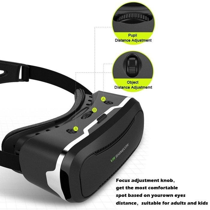 VersionTech 2nd 360&deg; Viewing Immersive Virtual Reality Headset VR Goggle Box 3D Glasses for 3D Movies Video Games...
