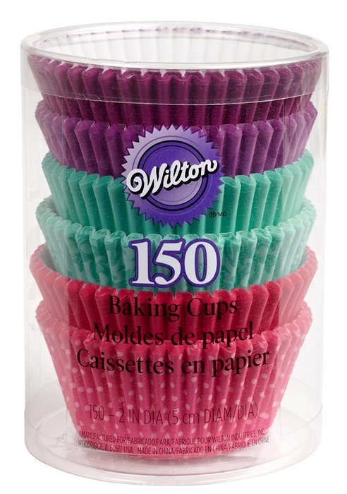 Wilton Baking Cups, Standard, 150-Count, Multi Color N2