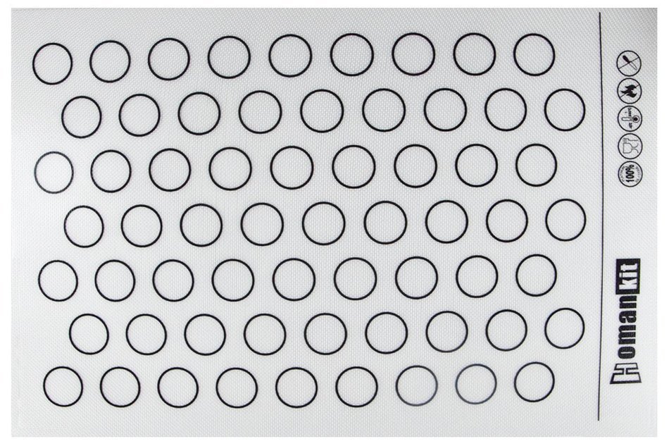 Homankit Silicone Baking Mat for Macarons - Full Sheet Pan 15-3/4" x 23-5/8" - Reusable Non-stick Surface