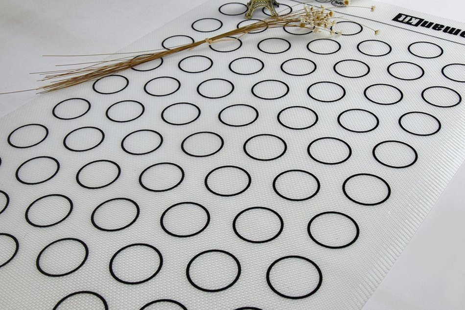 Homankit Silicone Baking Mat for Macarons - Full Sheet Pan 15-3/4" x 23-5/8" - Reusable Non-stick Surface N4