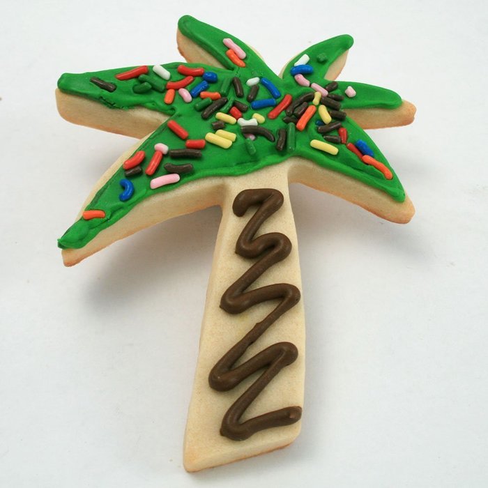 Palm Tree Cookie and Fondant Cutter - Ann Clark - 4.5 Inches - US Tin Plated Steel N4