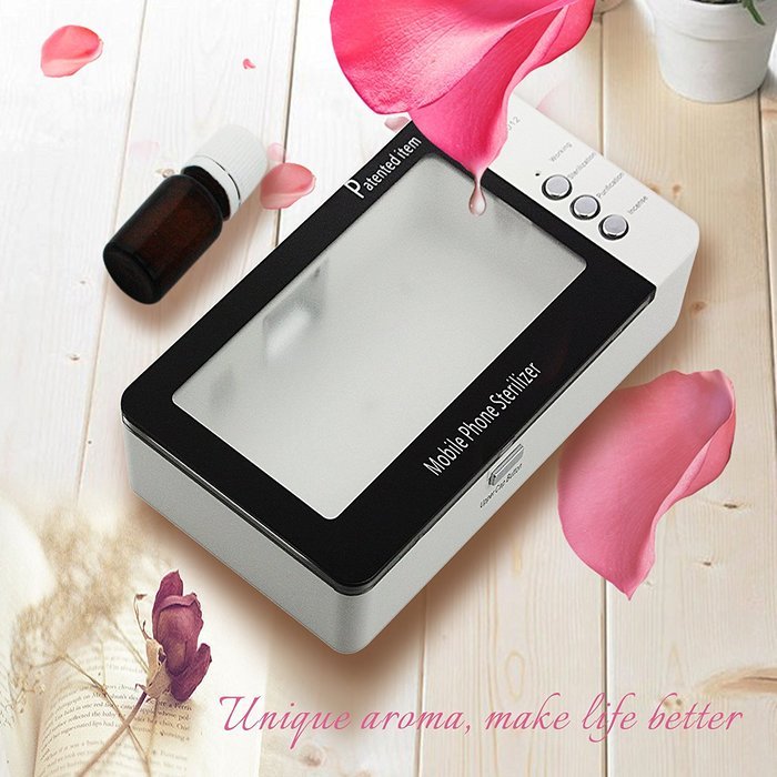 Svpro Cellphone Dual UV Light Sanitizer - Multifunctional Ozone Anion Phone Sterilizer Suitable ISO Android 5.5... N5