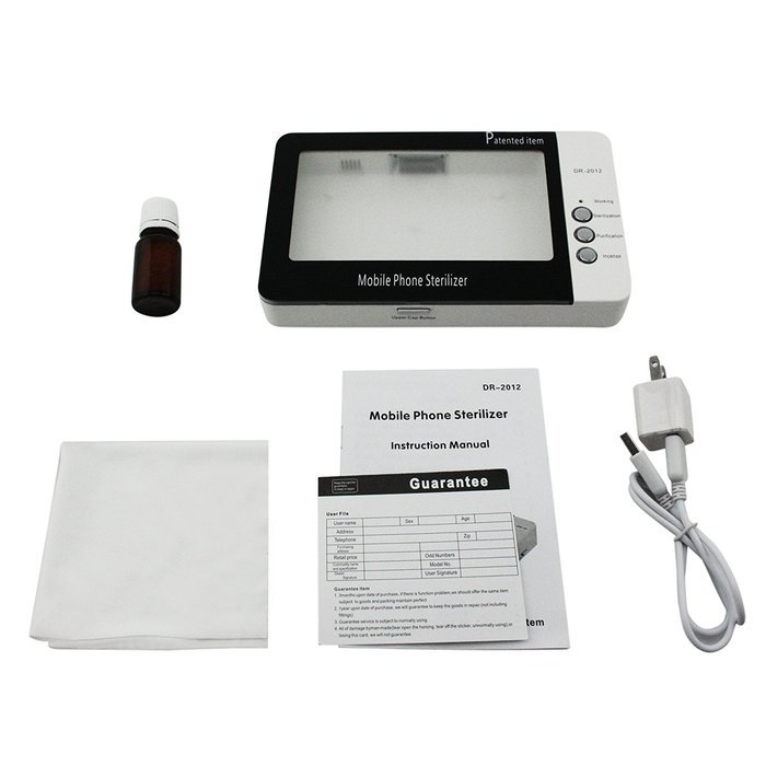 Svpro Cellphone Dual UV Light Sanitizer - Multifunctional Ozone Anion Phone Sterilizer Suitable ISO Android 5.5... N7