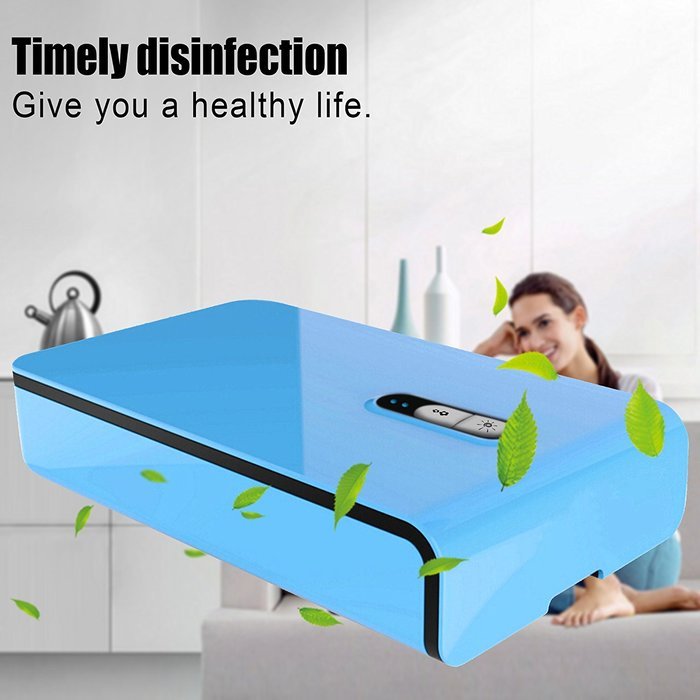 Svpro Cellphone Dual UV Light Sanitizer - Multifunctional Ozone Anion Phone Sterilizer Suitable ISO Android 5.5... N11