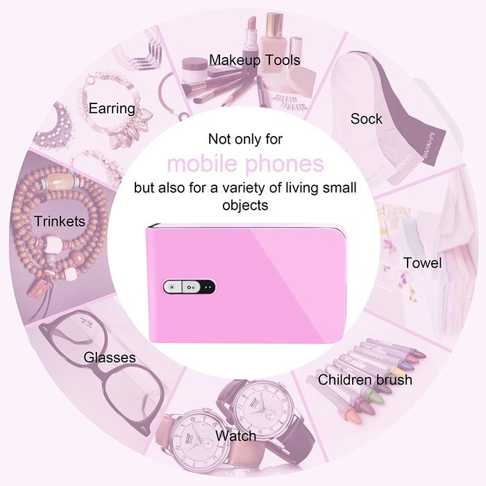 Svpro Cellphone Dual UV Light Sanitizer - Multifunctional Ozone Anion Phone Sterilizer Suitable ISO Android 5.5... N27