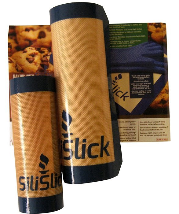 SiliSlick&reg; Silicone Baking Mats. Set of 2. N2