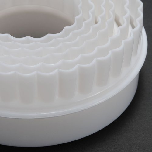 6PCS Round Shape Cake Decorating Cookies Cutters Molds. N4