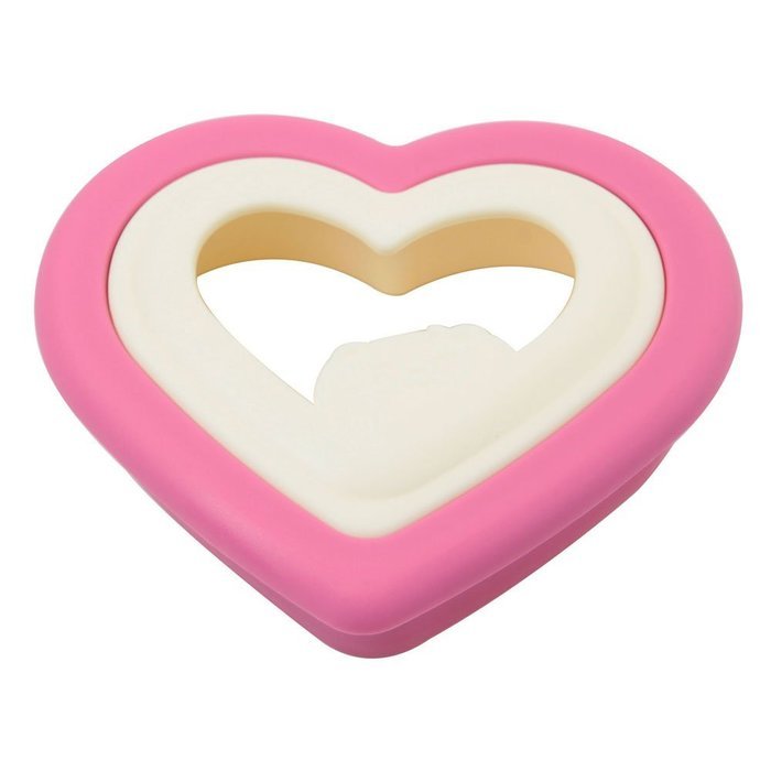 Heart Shaped Sandwich Maker Bread Mould Cutter (1, Pink&White)