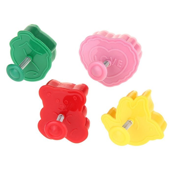 Heart Shaped Sandwich Maker Bread Mould Cutter (1, Pink&White) N7