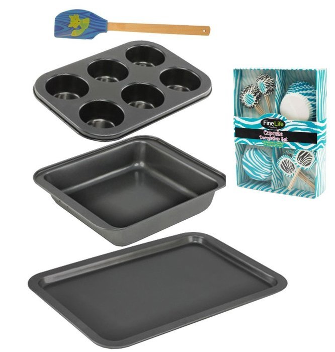 19 Piece Plastic & Silicone Cooking Utensil Starter Kitchen Inexpensive Kitchen Gadget Gift Set Chef Dad Him Wife... N8