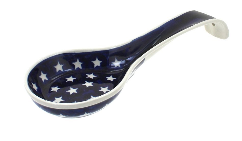 Polish Pottery Stars Large Spoon Rest