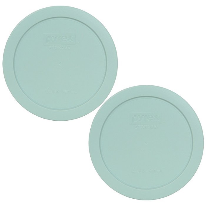 Pyrex 7201-PC Round 4 Cup Storage Lid for Glass Bowls (2, Navy Blue) N11