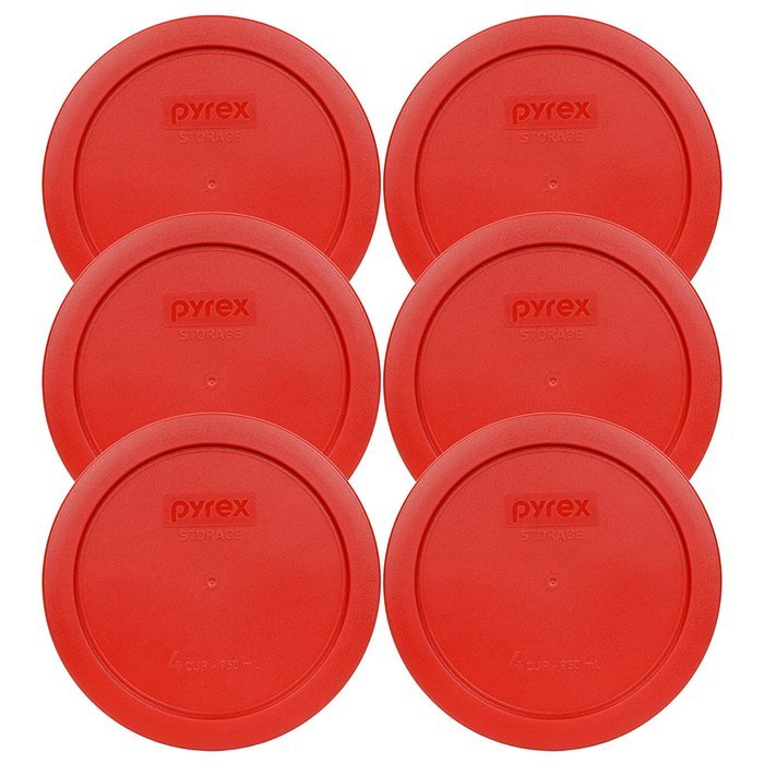 Pyrex 7201-PC Round 4 Cup Storage Lid for Glass Bowls (2, Navy Blue) N15