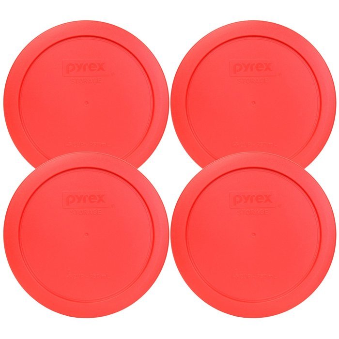 Pyrex 7201-PC Round 4 Cup Storage Lid for Glass Bowls (2, Navy Blue) N26