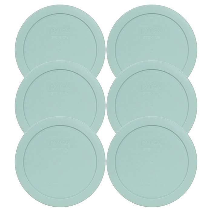 Pyrex 7201-PC Round 4 Cup Storage Lid for Glass Bowls (2, Navy Blue) N30