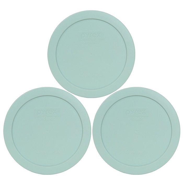 Pyrex 7201-PC Round 4 Cup Storage Lid for Glass Bowls (2, Navy Blue) N33