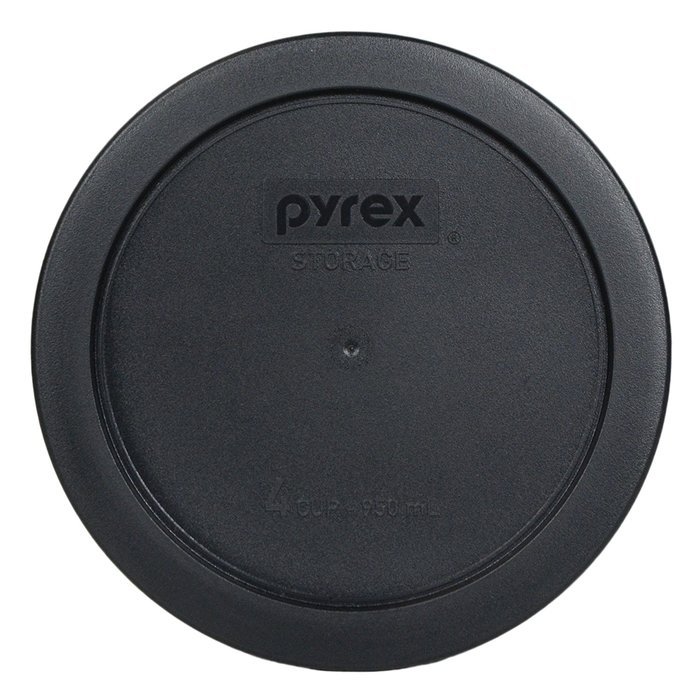 Pyrex 7201-PC Round 4 Cup Storage Lid for Glass Bowls (2, Navy Blue) N35