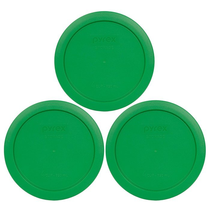 Pyrex 7201-PC Round 4 Cup Storage Lid for Glass Bowls (2, Navy Blue) N38