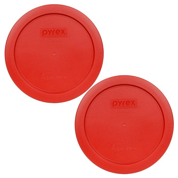 Pyrex 7201-PC Round 4 Cup Storage Lid for Glass Bowls (2, Navy Blue) N40
