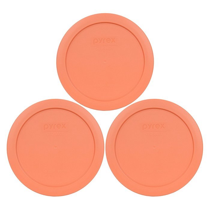 Pyrex 7201-PC Round 4 Cup Storage Lid for Glass Bowls (2, Navy Blue) N41