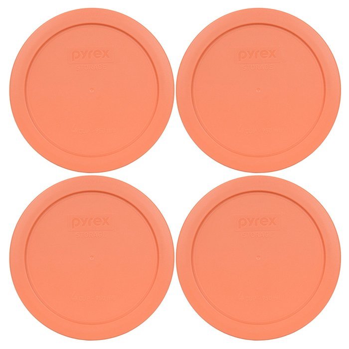 Pyrex 7201-PC Round 4 Cup Storage Lid for Glass Bowls (2, Navy Blue) N45